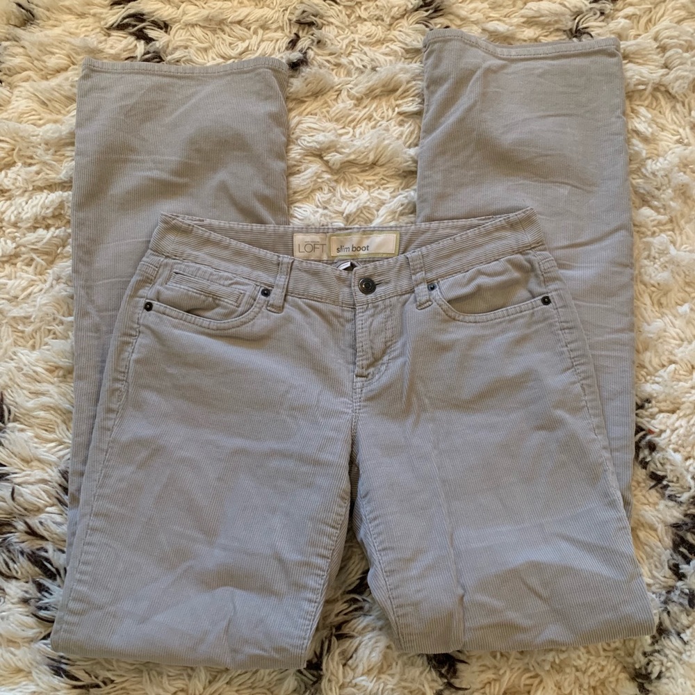 LOFT Slim Boot Corduroy Pants - 2